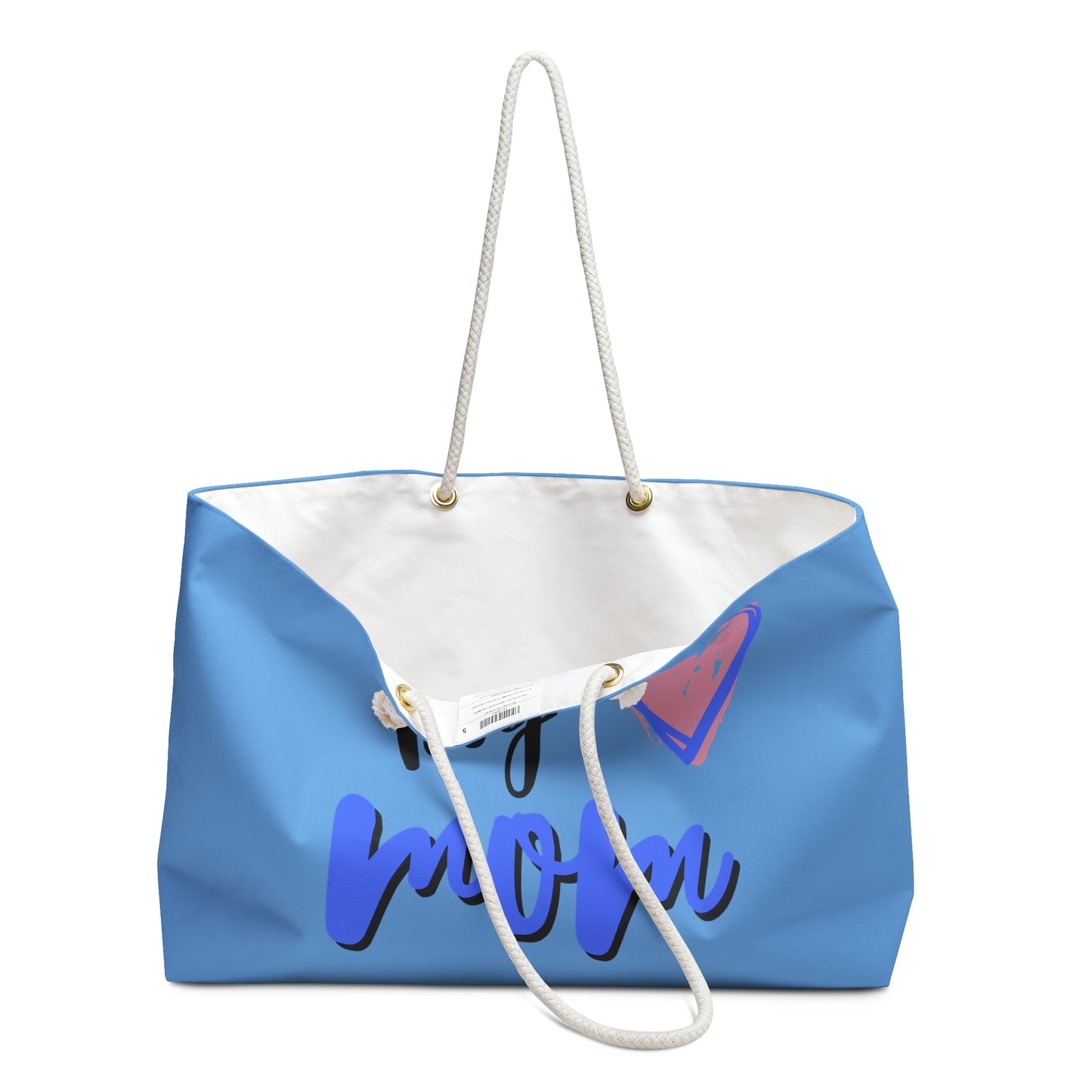 Boy Mom Weekender Bag with Heart Design