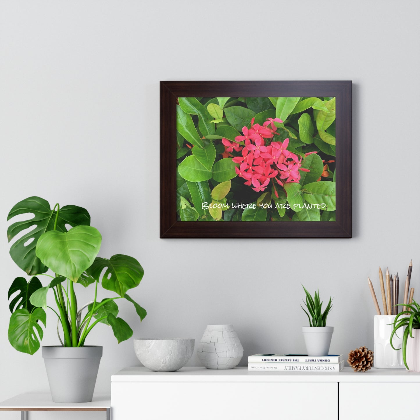 Bloom where you are planted Framed Horizontal Poster