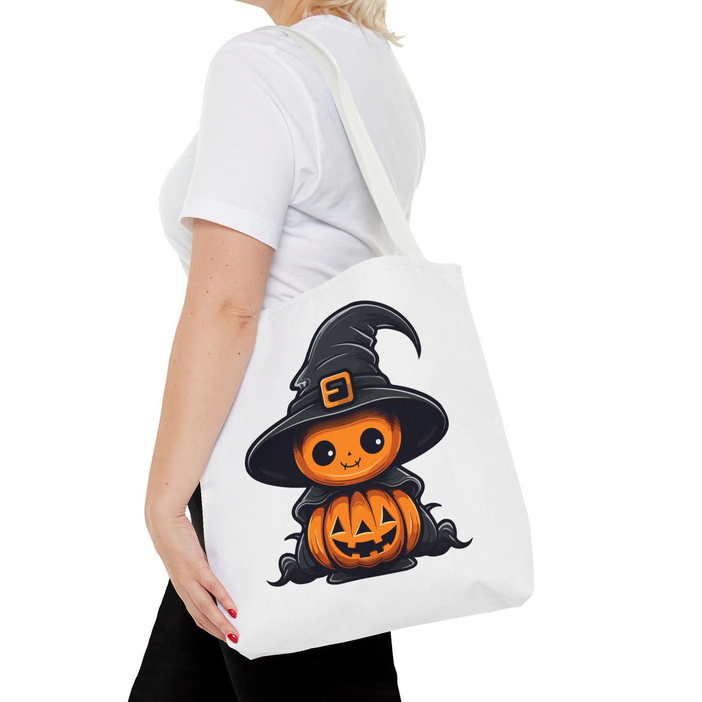 Pumpkin Witch Tote Bag