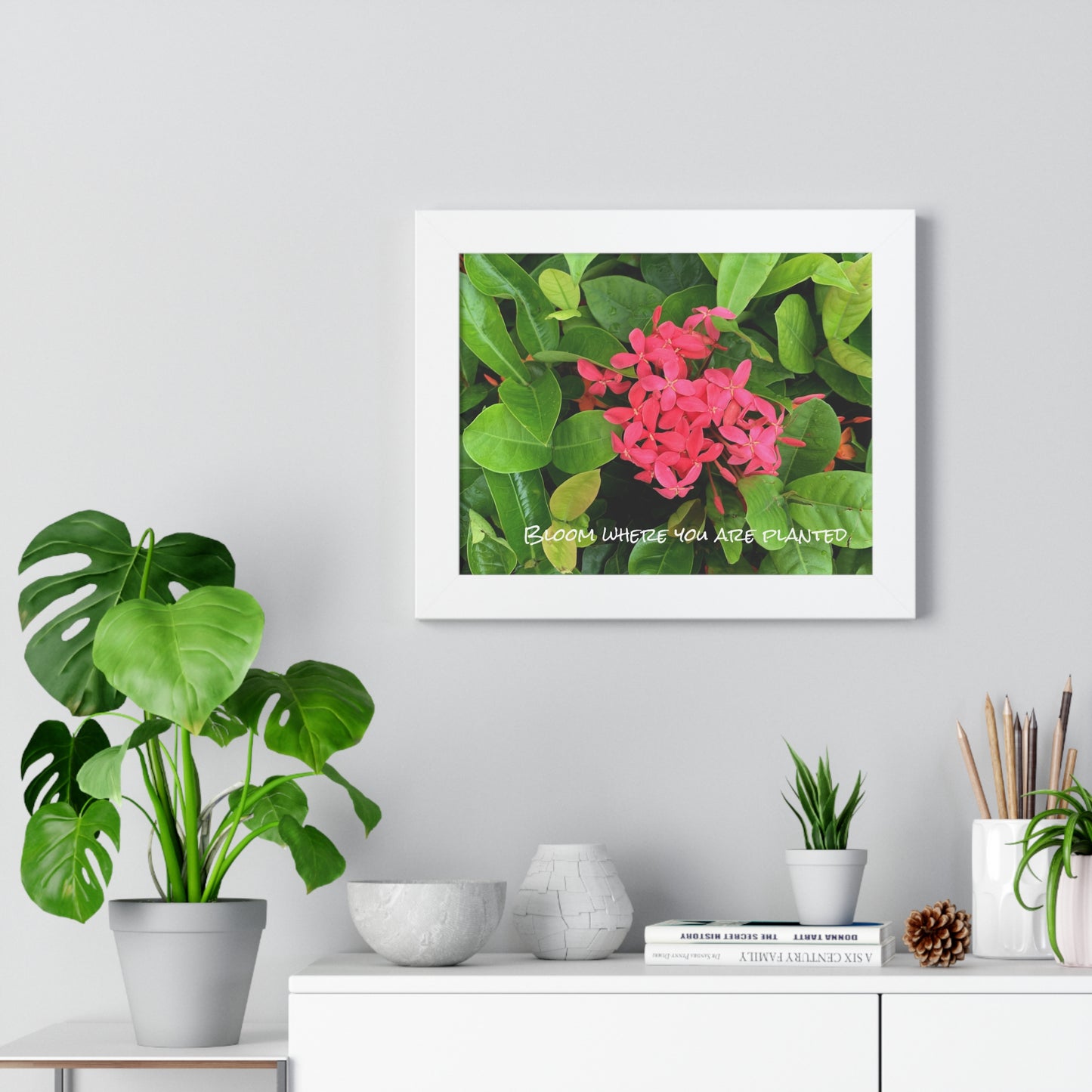 Bloom where you are planted Framed Horizontal Poster