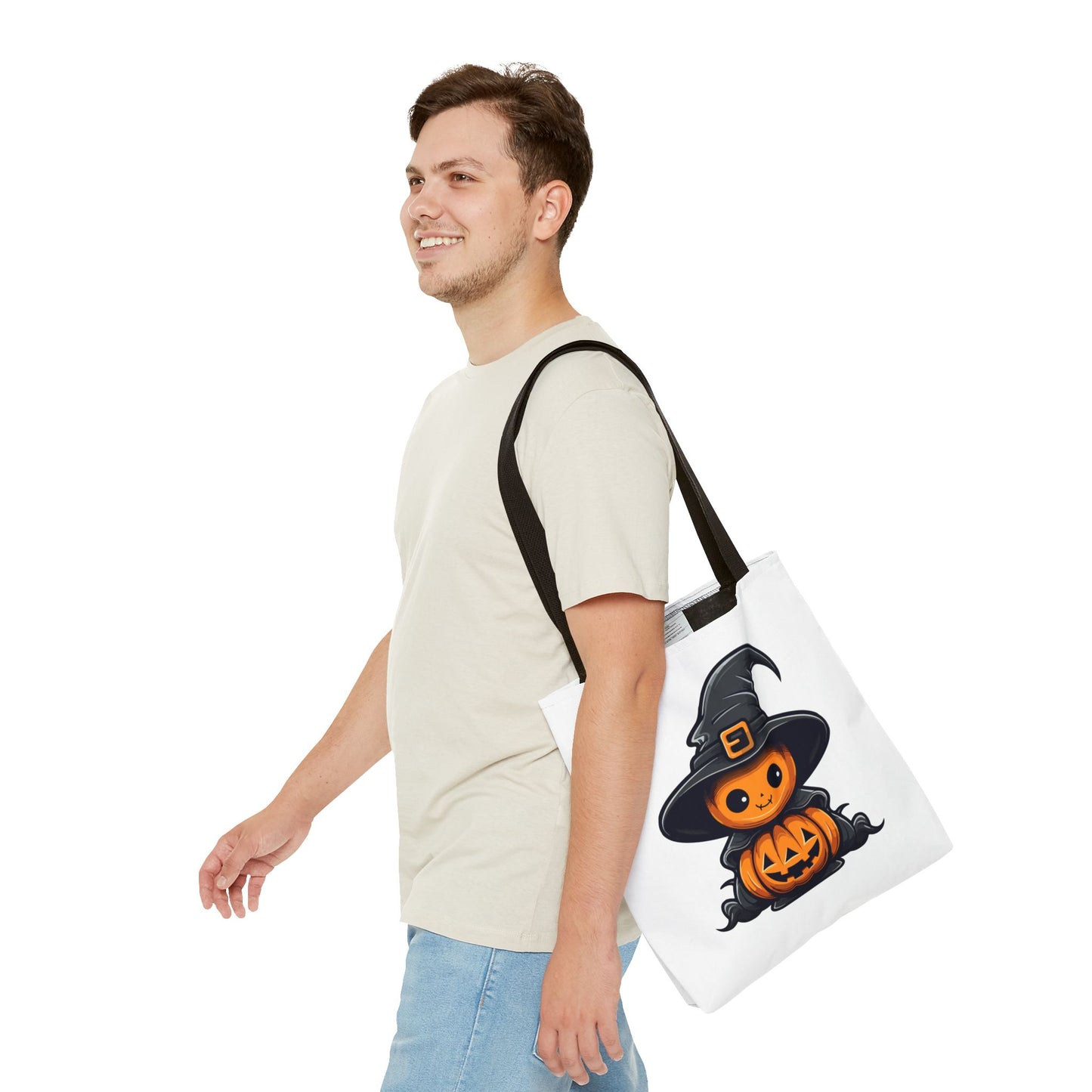 Pumpkin Witch Tote Bag