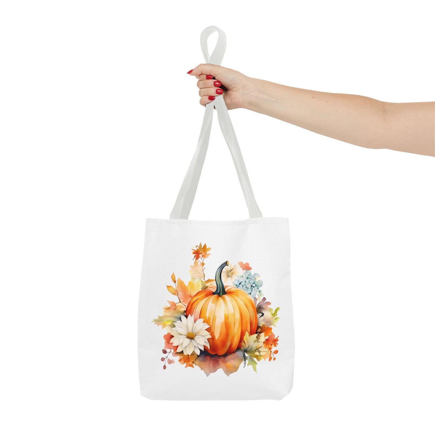 Pumpkin Floral Tote Bag
