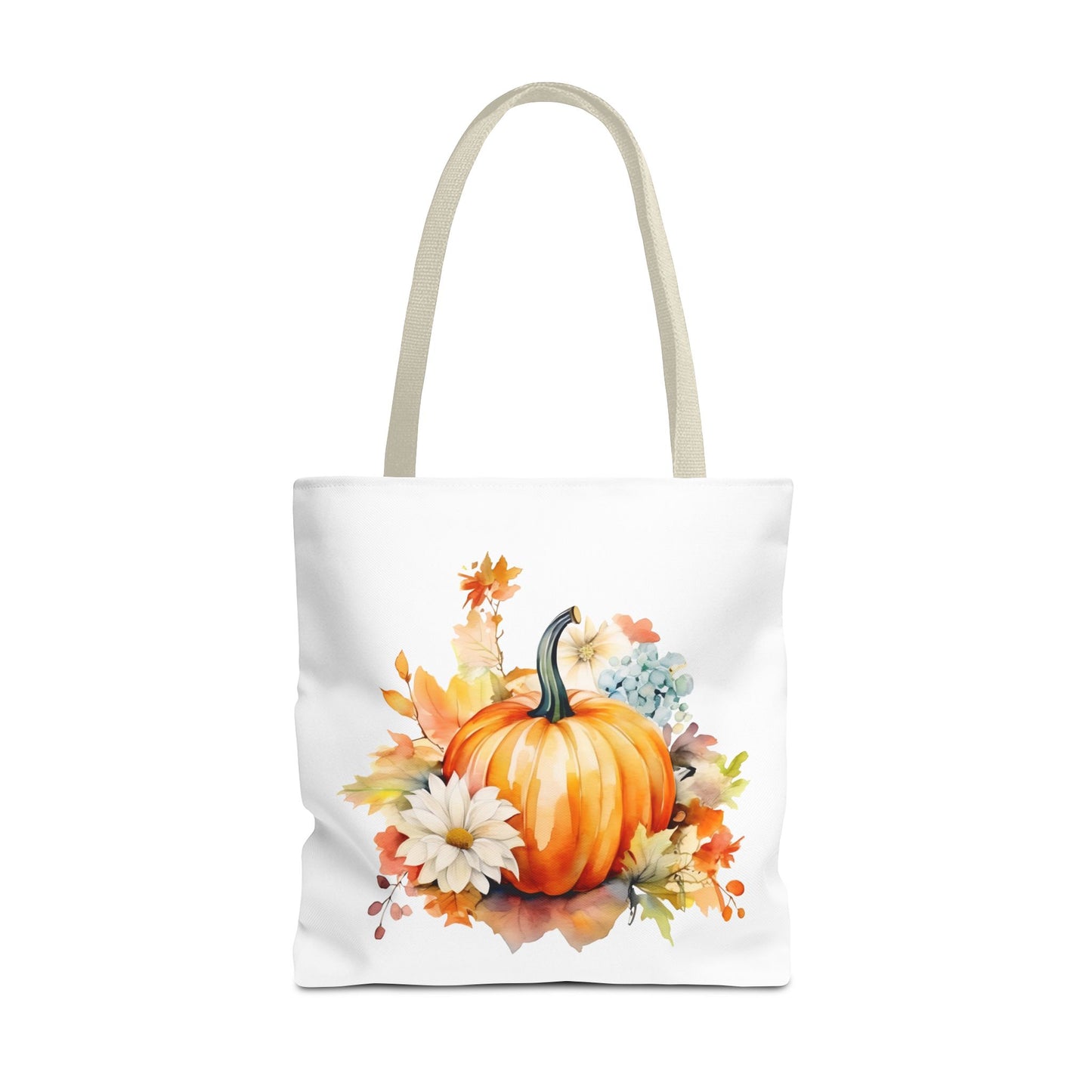 Pumpkin Floral Tote Bag