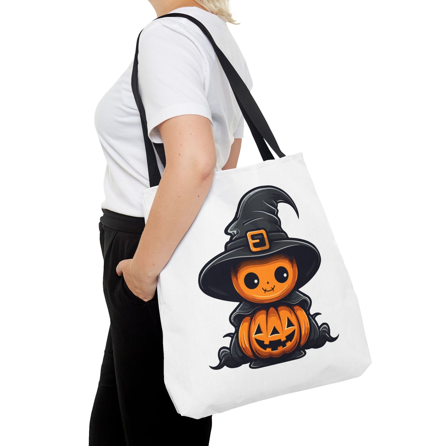 Pumpkin Witch Tote Bag