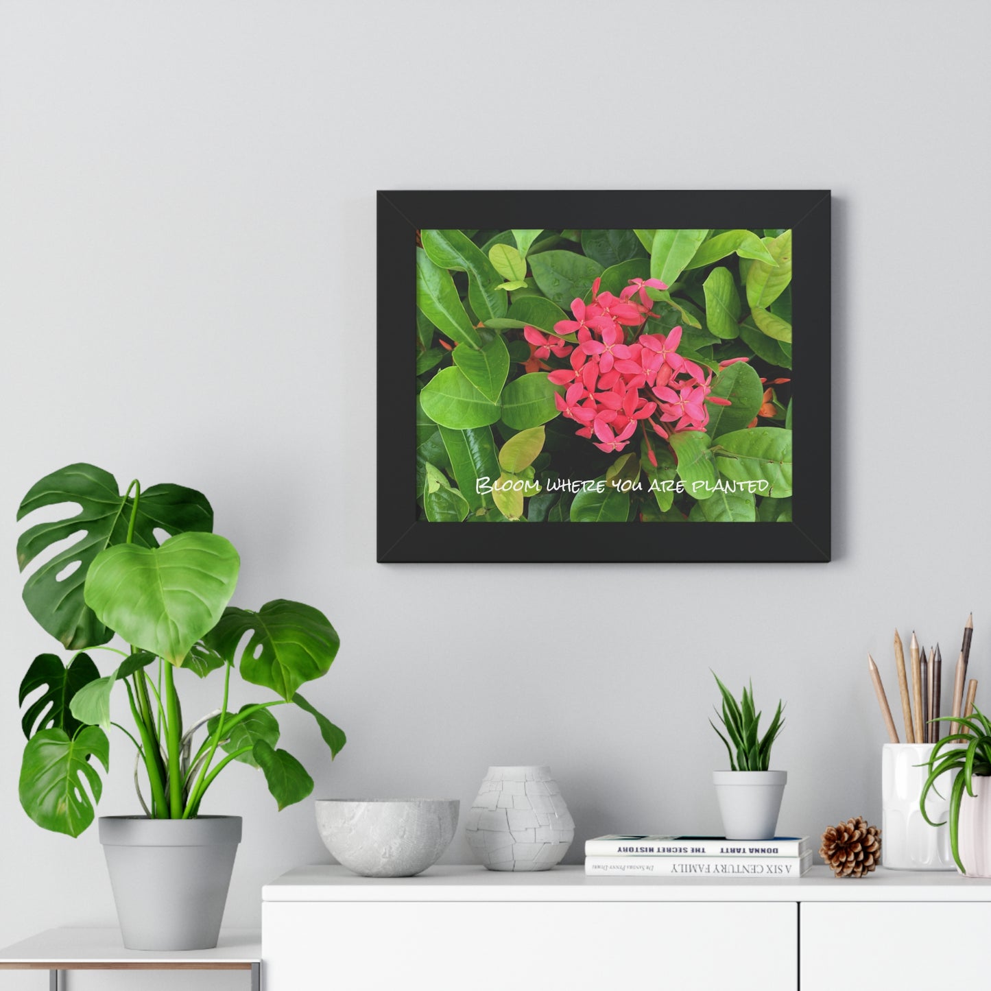 Bloom where you are planted Framed Horizontal Poster