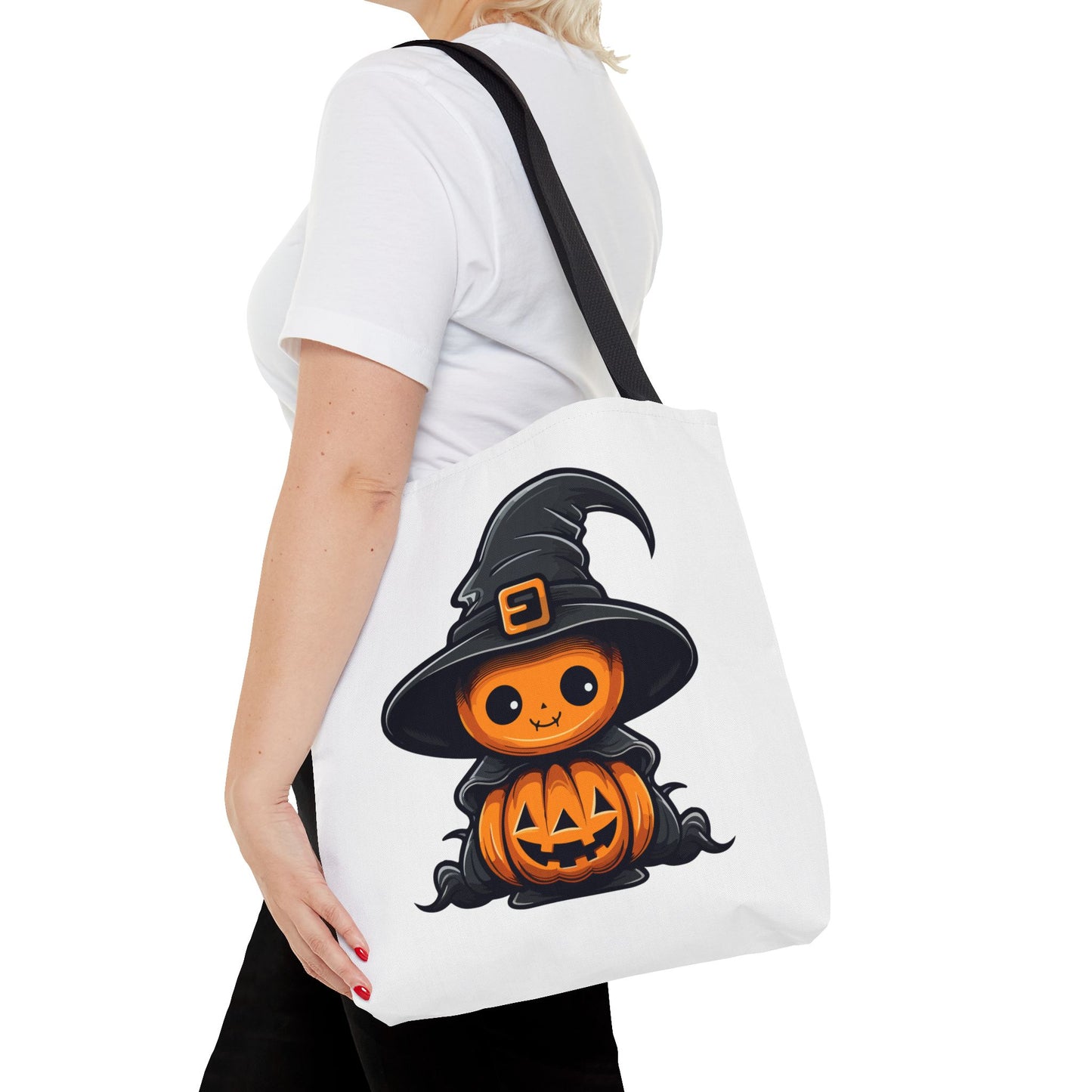 Pumpkin Witch Tote Bag