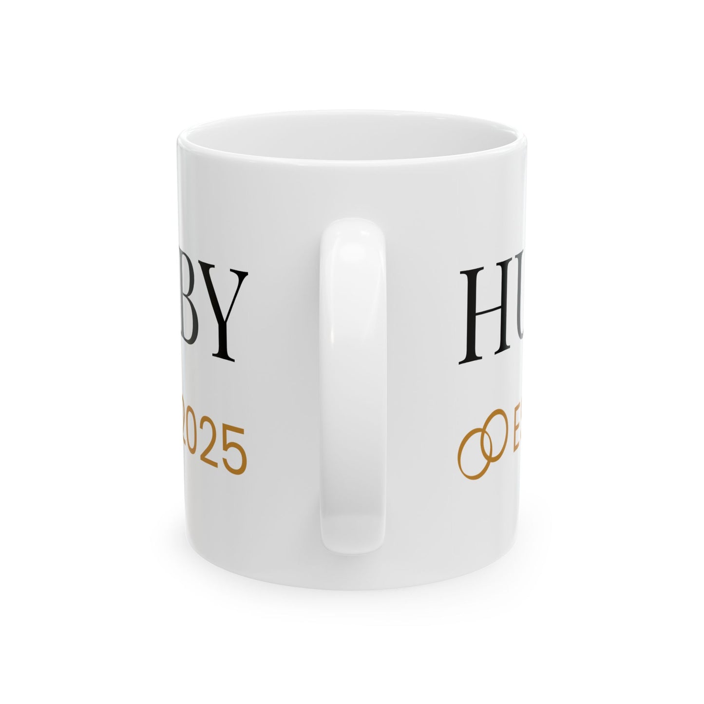 Hubby Ceramic Mug - EST 2025 | Perfect Gift for Newlyweds & Anniversaries