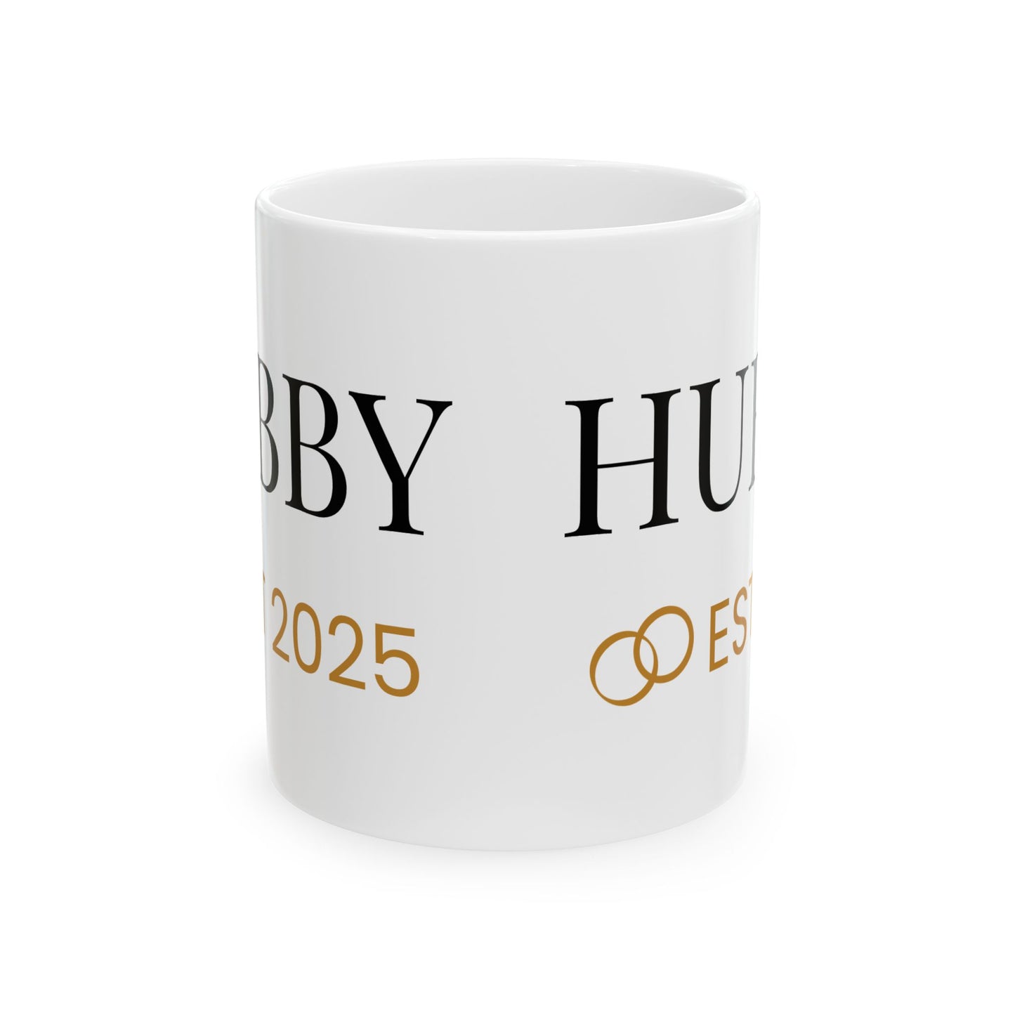 Hubby Ceramic Mug - EST 2025 | Perfect Gift for Newlyweds & Anniversaries