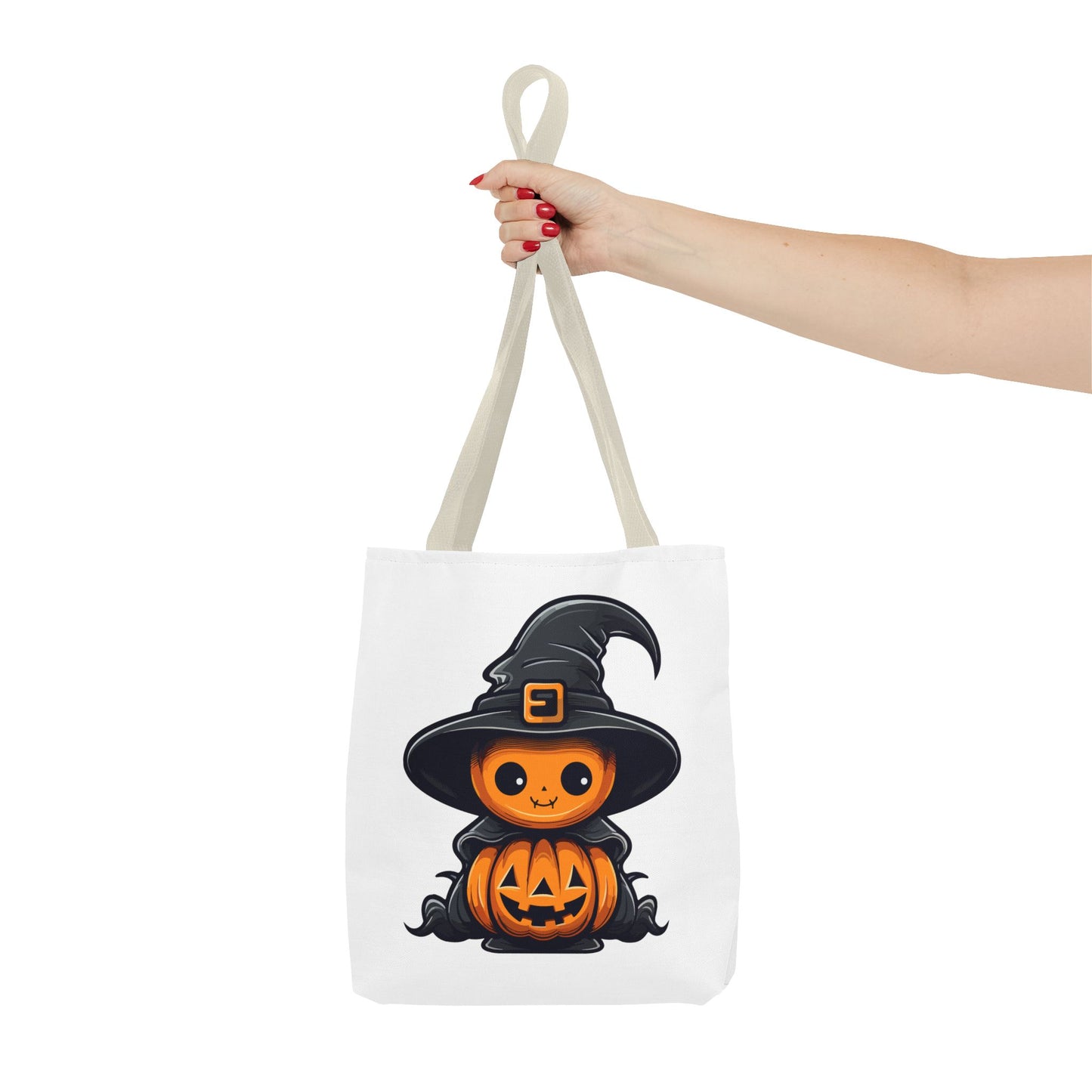 Pumpkin Witch Tote Bag