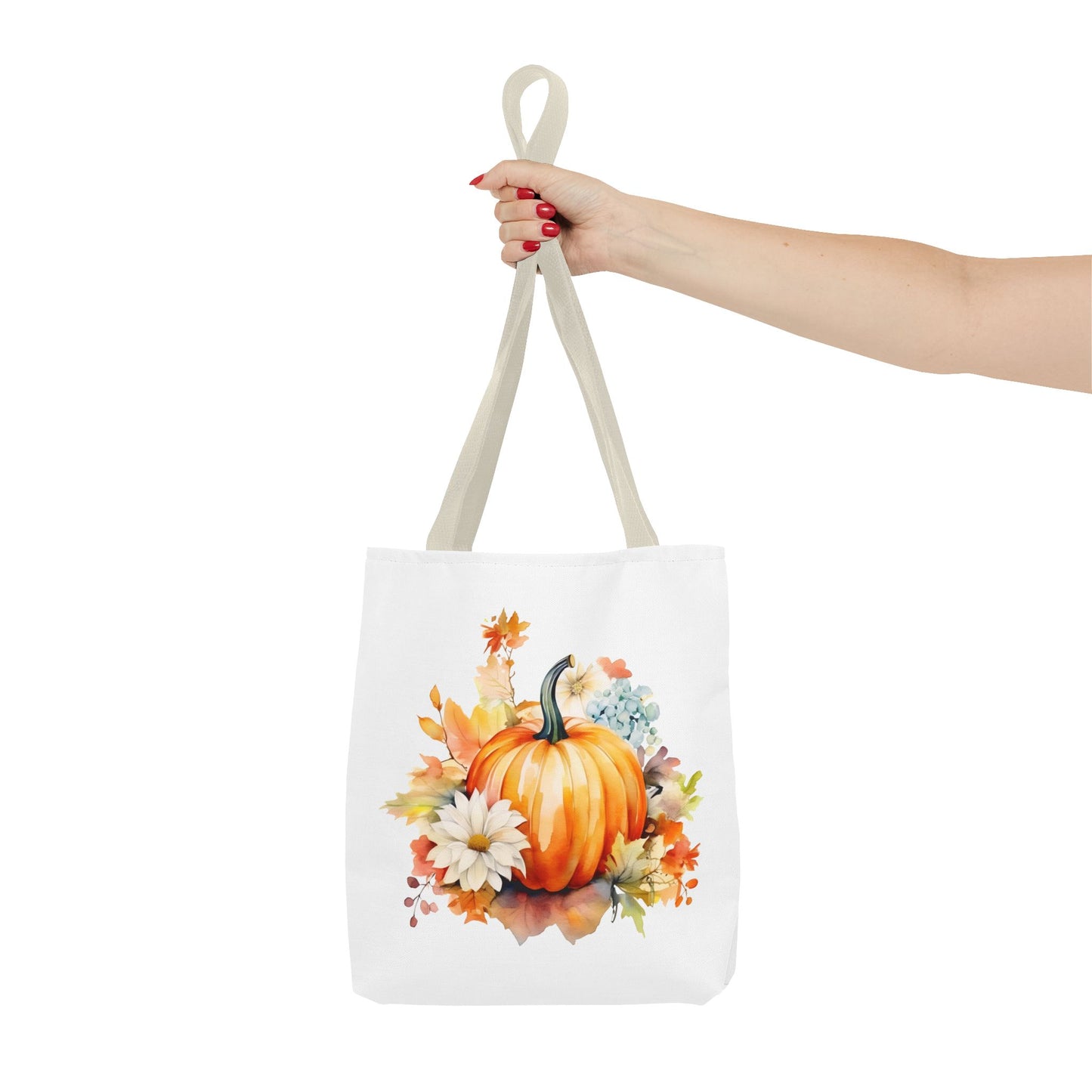 Pumpkin Floral Tote Bag