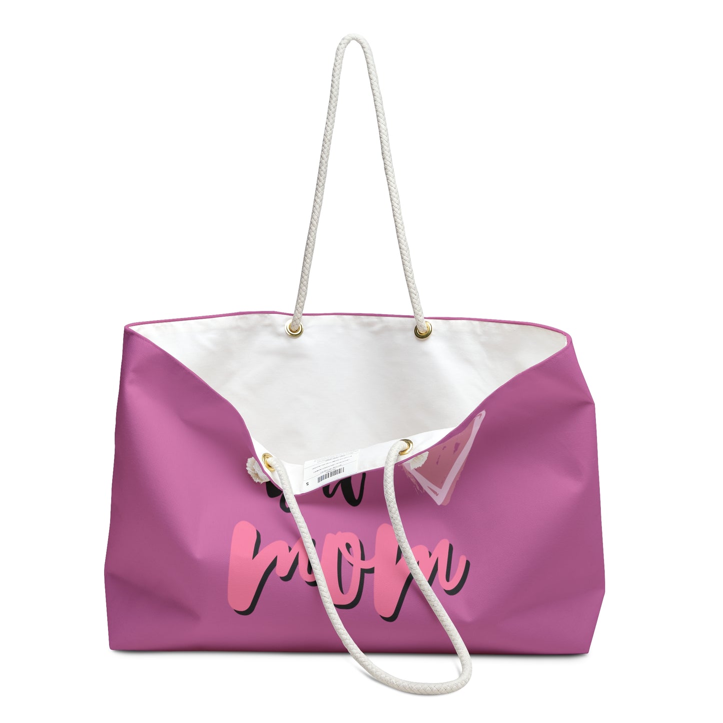 Girl Mom Weekender Bag with Heart Design