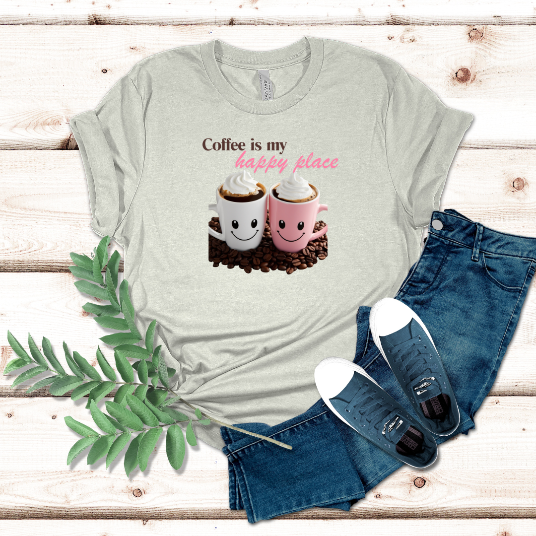 Coffee Is My Happy Place Tshirt