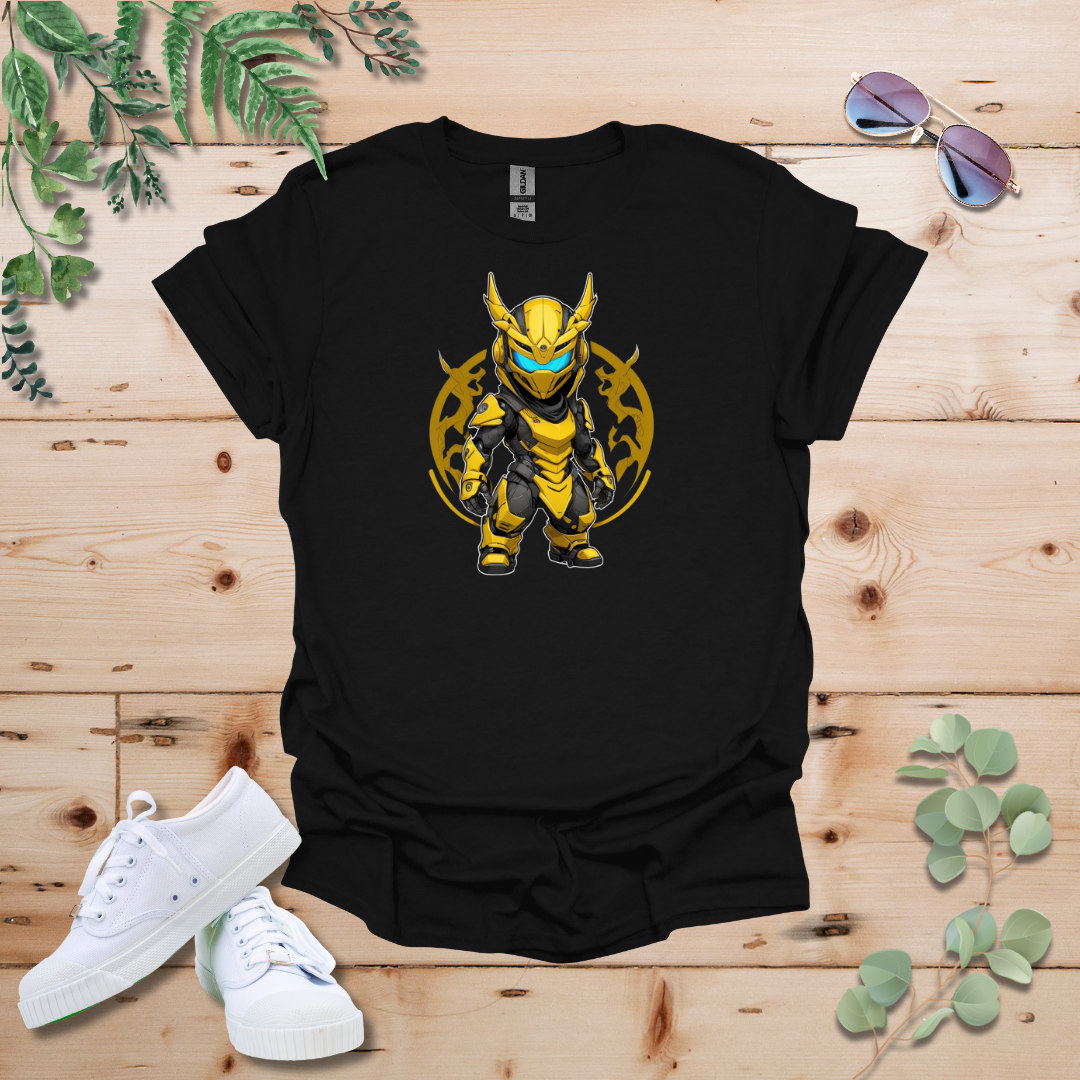 Faceless Tech Chibi Yellow Dragon Tshirt