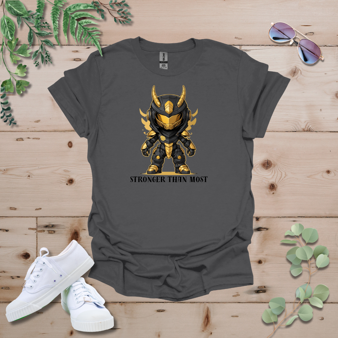 Faceless Tech Chibi Gold Dragon - Stronger Than Most Tshirt