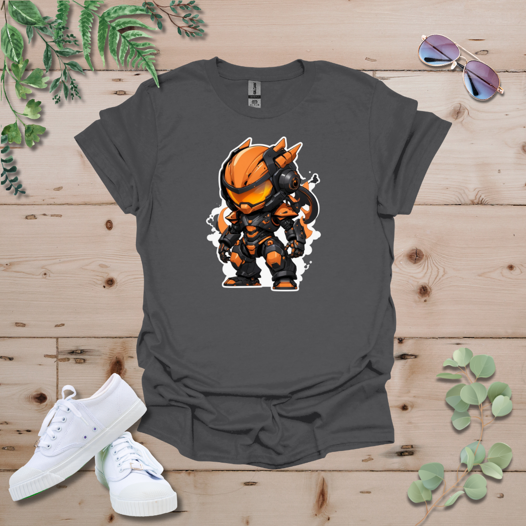 Faceless Tech Chibi Orange Dragon Tshirt