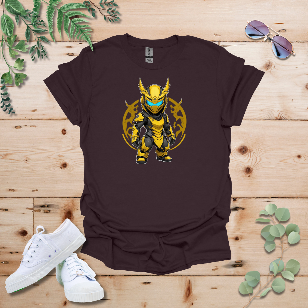 Faceless Tech Chibi Yellow Dragon Tshirt
