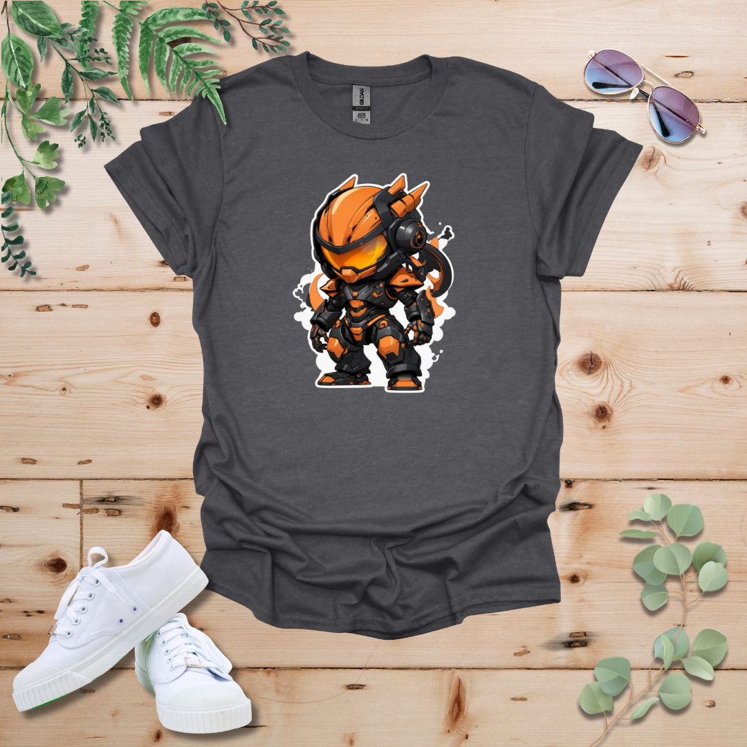 Faceless Tech Chibi Orange Dragon Tshirt