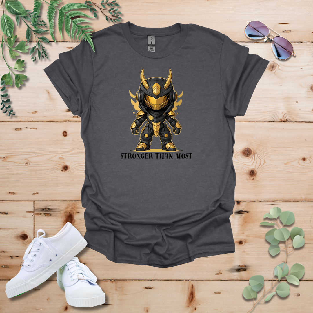 Faceless Tech Chibi Gold Dragon - Stronger Than Most Tshirt