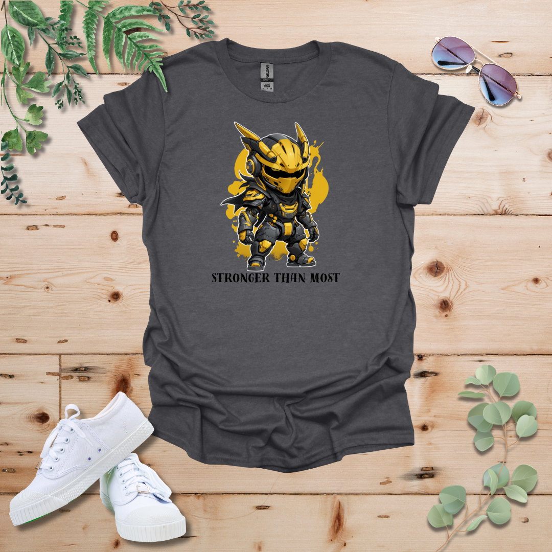 Faceless Tech Chibi Yellow Dragon - Stronger Than Most Tshirt