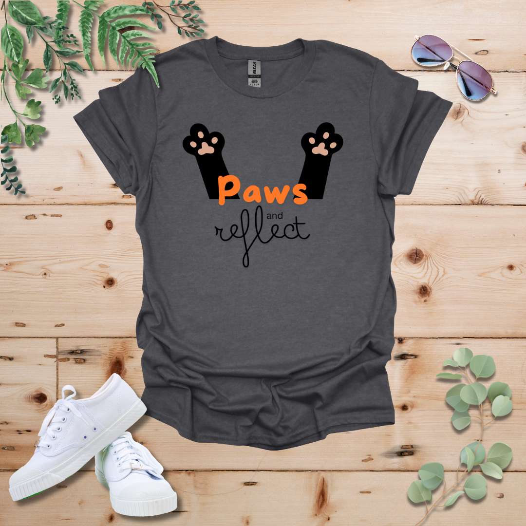 Paws and Reflect Cat Tshirt