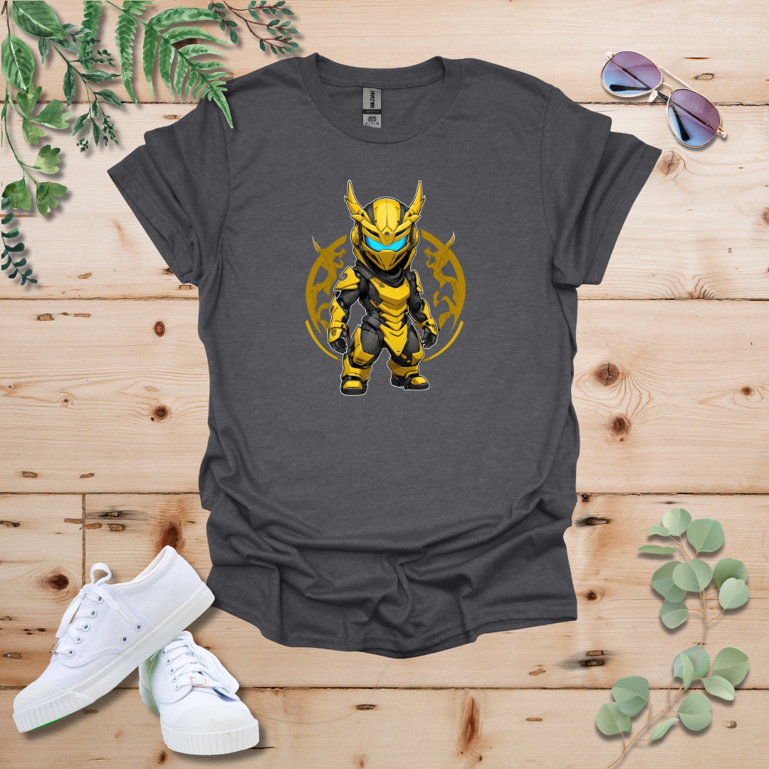 Faceless Tech Chibi Yellow Dragon Tshirt