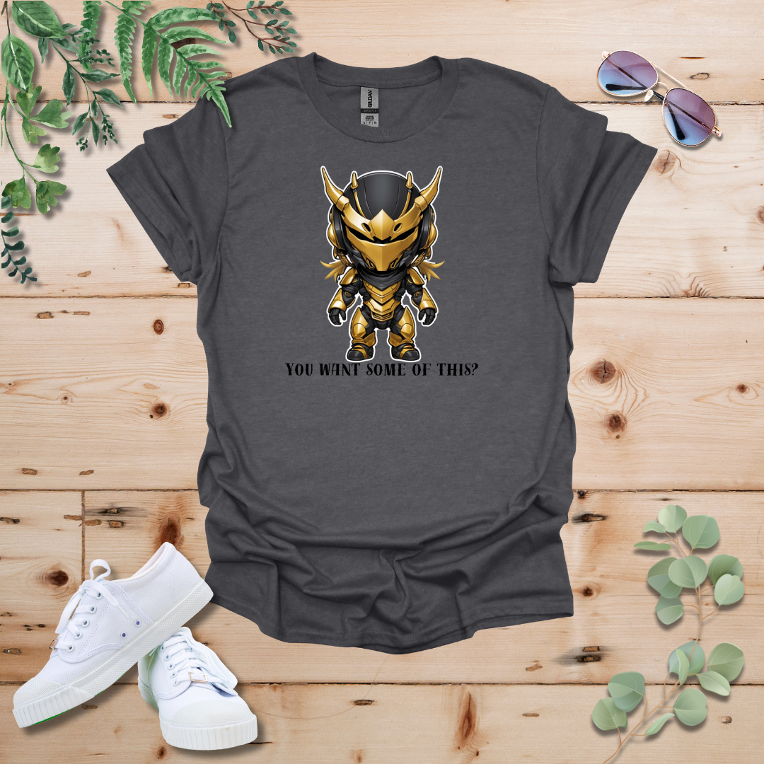 Faceless Tech Chibi Gold Dragon - You Want Some Of This? Tshirt