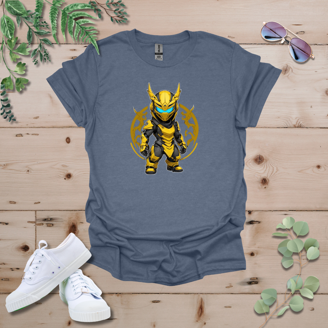 Faceless Tech Chibi Yellow Dragon Tshirt