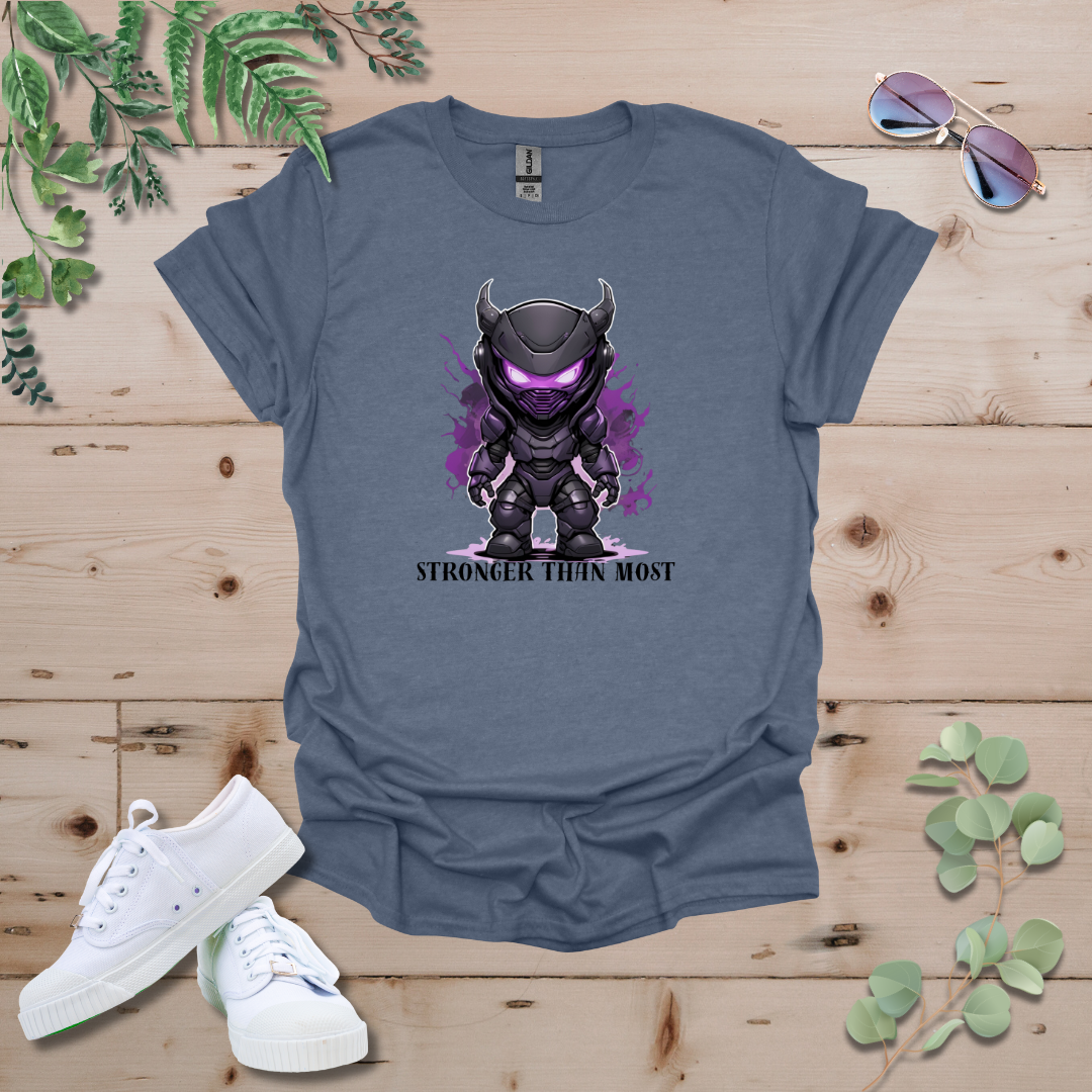 Faceless Tech Chibi Purple Dragon - Stronger Than Most Tshirt