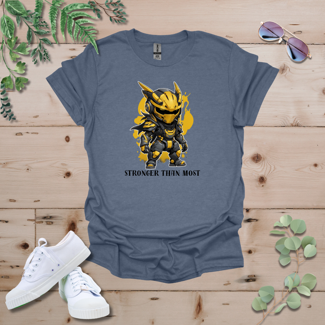 Faceless Tech Chibi Yellow Dragon - Stronger Than Most Tshirt