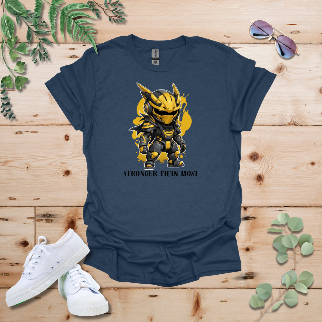 Faceless Tech Chibi Yellow Dragon - Stronger Than Most Tshirt