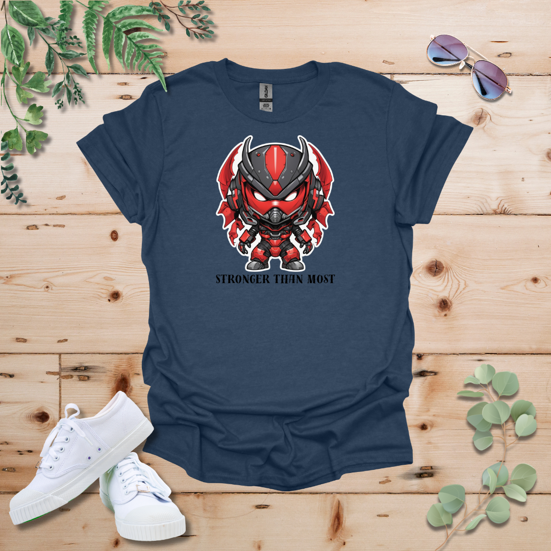 Faceless Tech Chibi Red Dragon - Stronger Than Most Tshirt