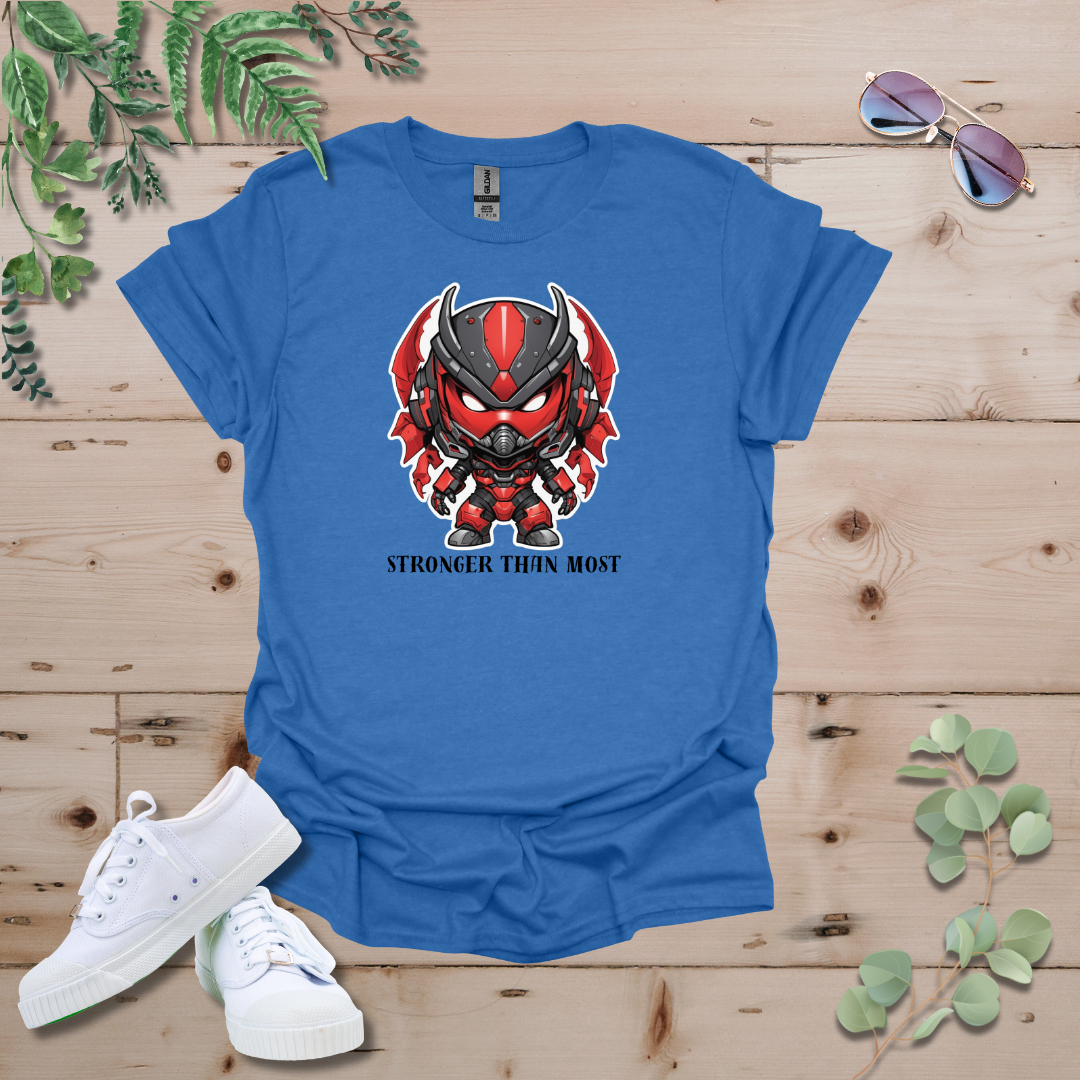 Faceless Tech Chibi Red Dragon - Stronger Than Most Tshirt