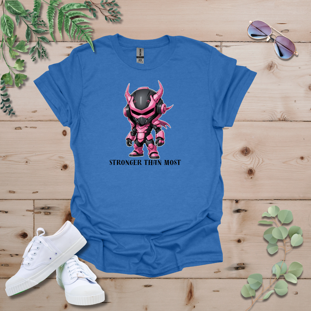 Faceless Tech Chibi Pink Dragon - Stronger Than Most Tshirt