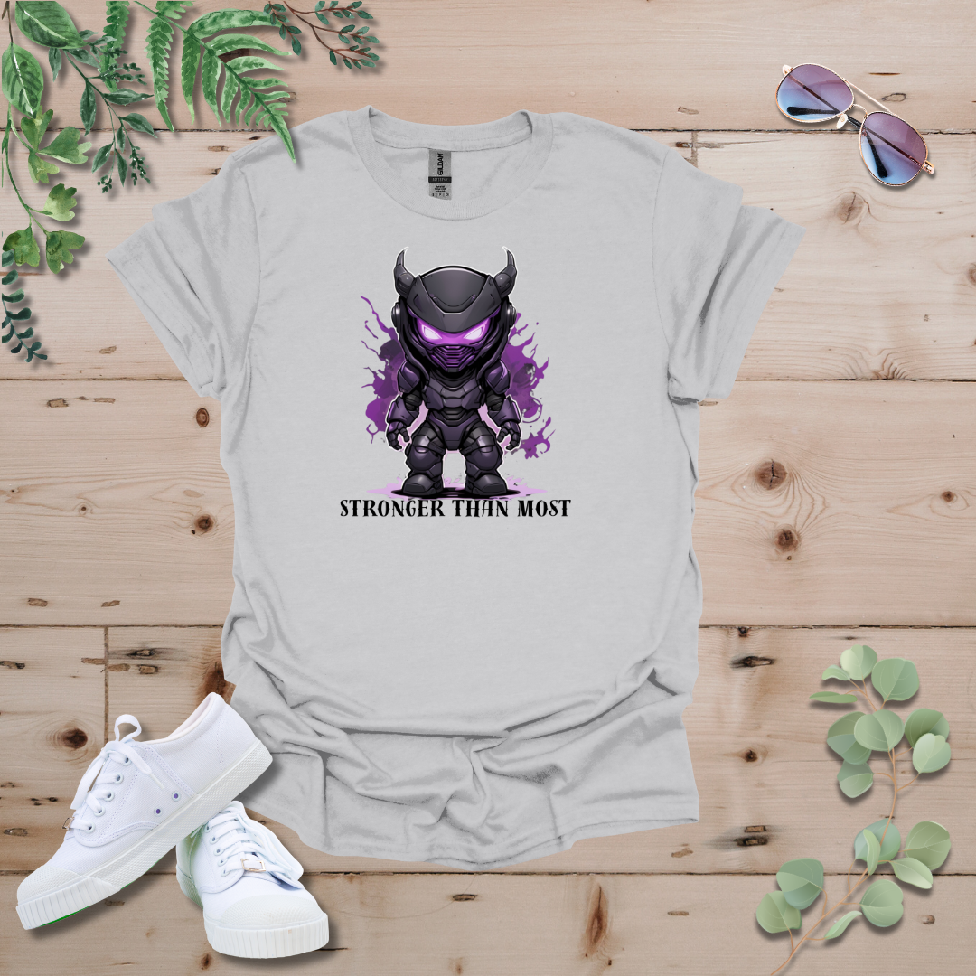 Faceless Tech Chibi Purple Dragon - Stronger Than Most Tshirt