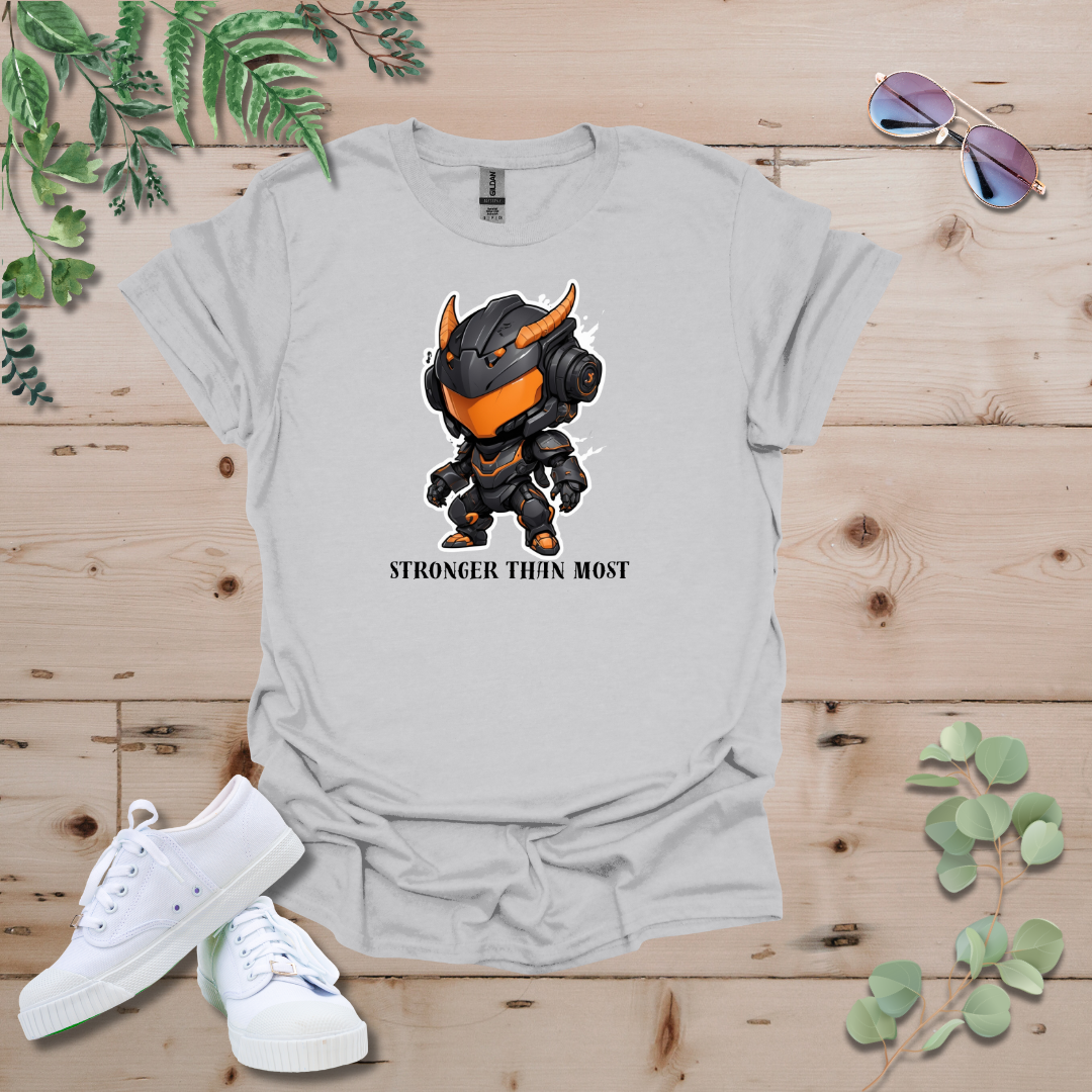 Faceless Tech Chibi Orange Dragon - Stronger Than Most Tshirt