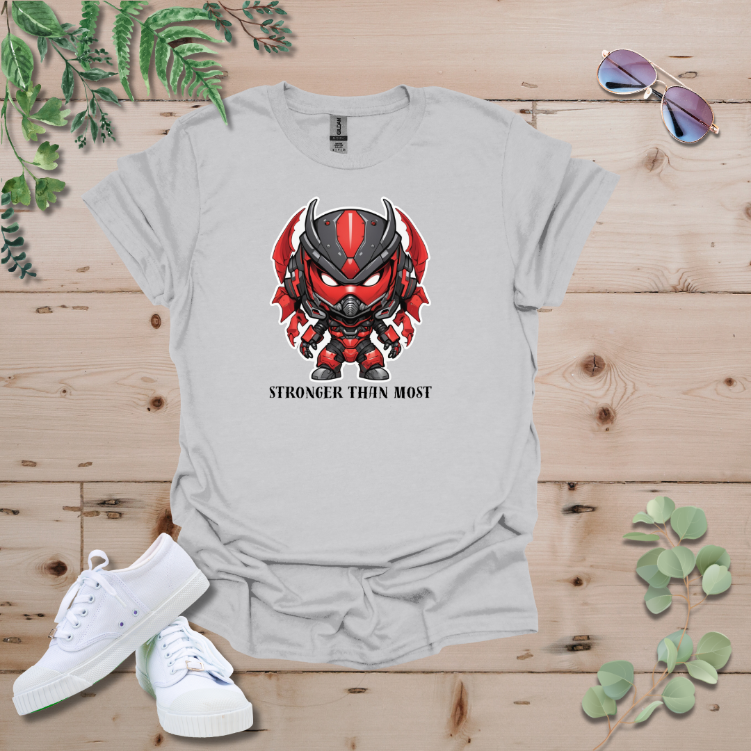 Faceless Tech Chibi Red Dragon - Stronger Than Most Tshirt
