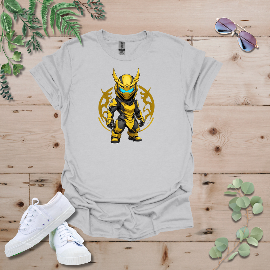 Faceless Tech Chibi Yellow Dragon Tshirt