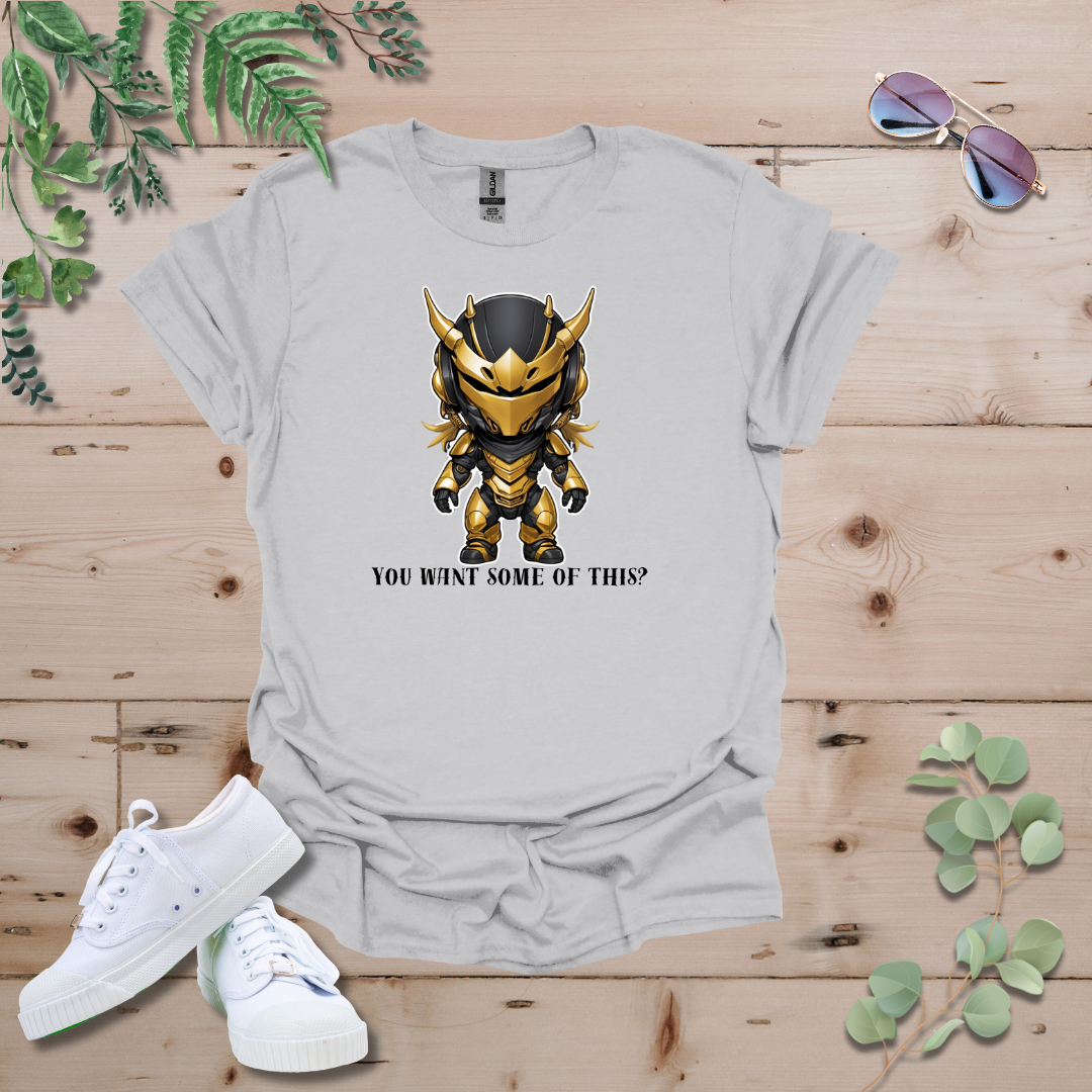 Faceless Tech Chibi Gold Dragon - You Want Some Of This? Tshirt
