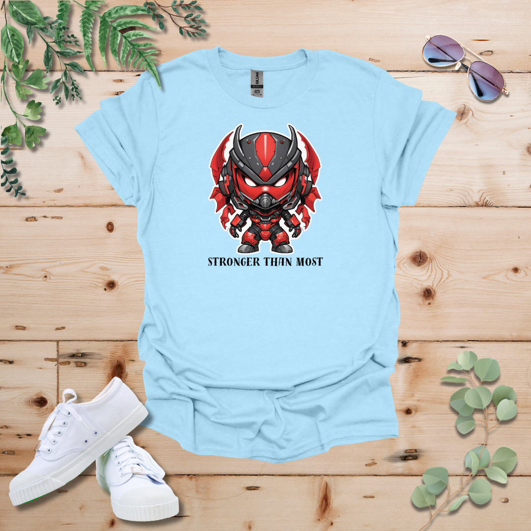 Faceless Tech Chibi Red Dragon - Stronger Than Most Tshirt