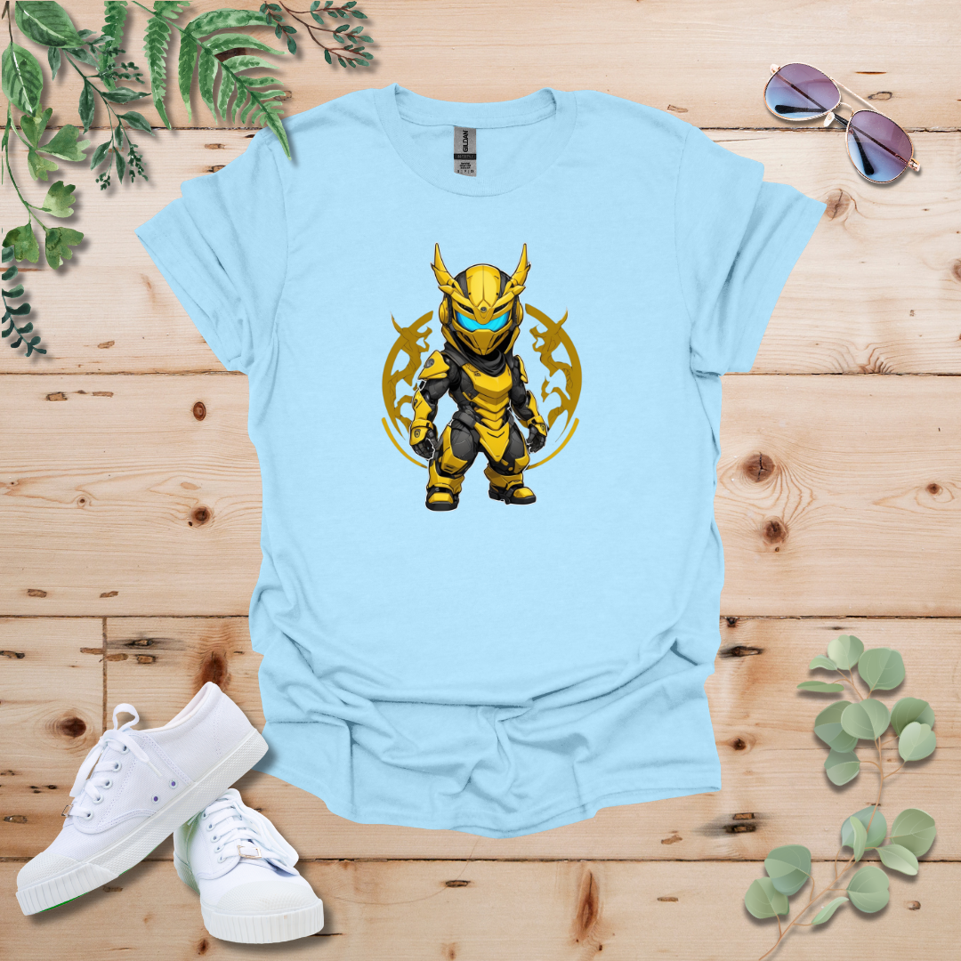 Faceless Tech Chibi Yellow Dragon Tshirt