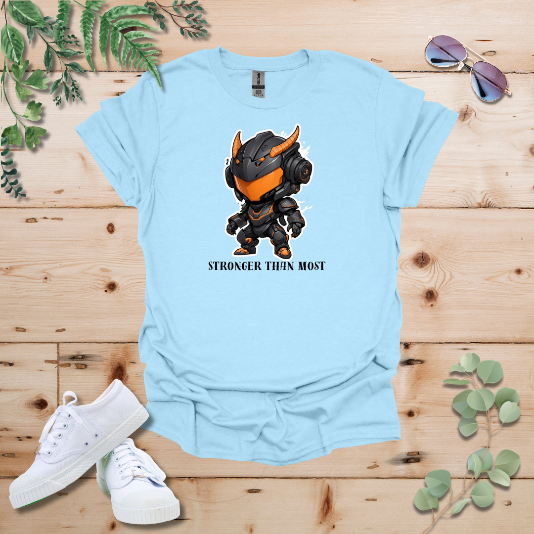 Faceless Tech Chibi Orange Dragon - Stronger Than Most Tshirt