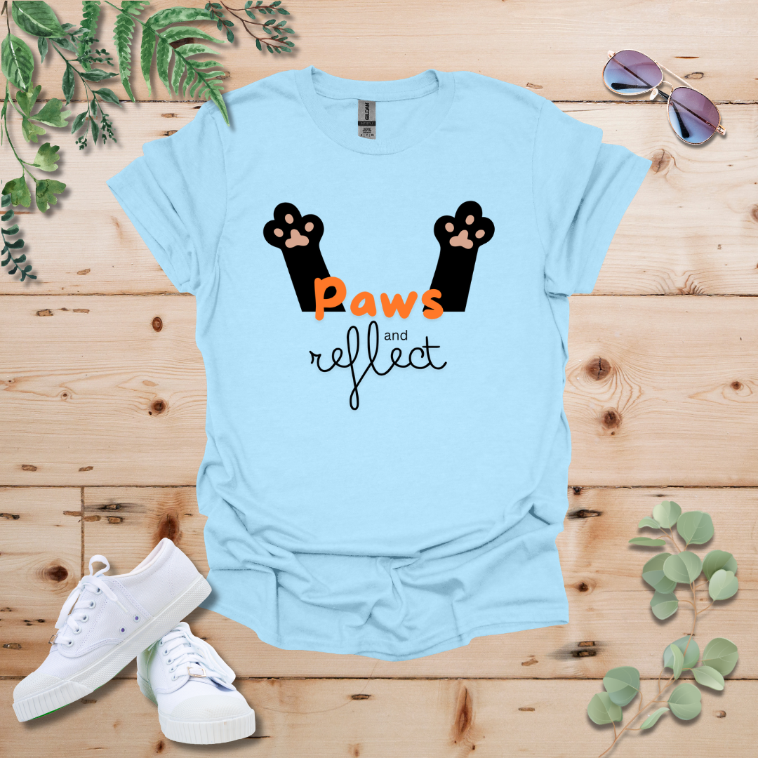 Paws and Reflect Cat Tshirt