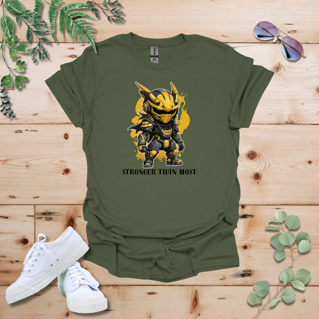 Faceless Tech Chibi Yellow Dragon - Stronger Than Most Tshirt