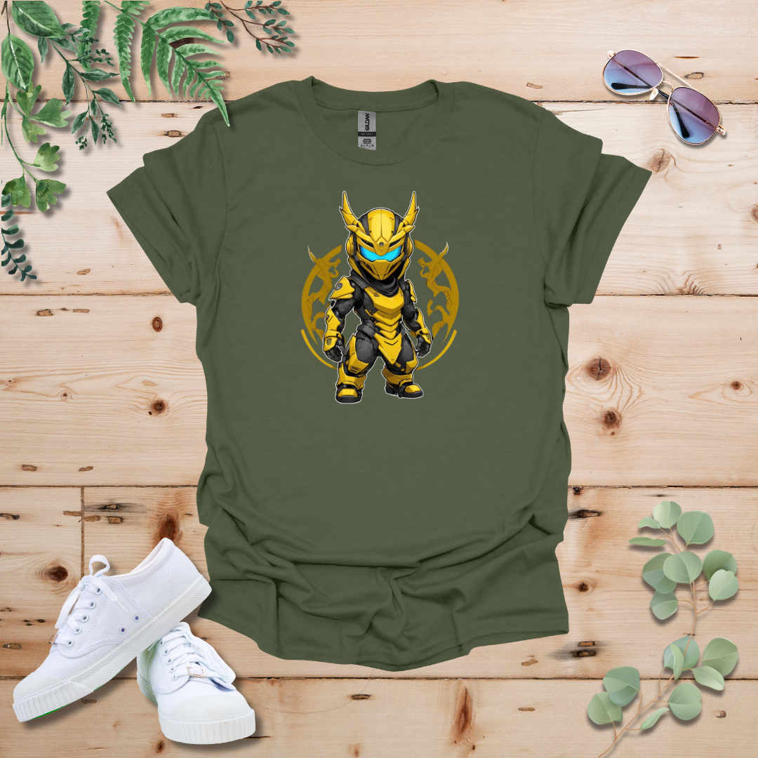Faceless Tech Chibi Yellow Dragon Tshirt