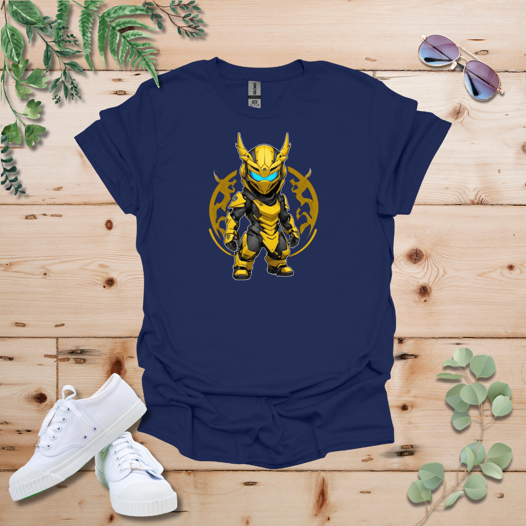 Faceless Tech Chibi Yellow Dragon Tshirt