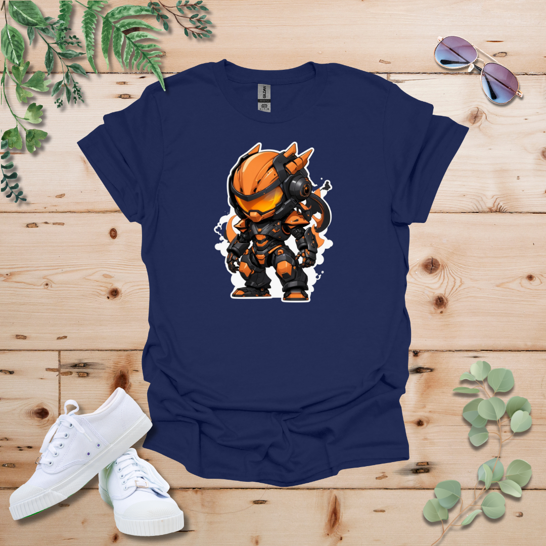 Faceless Tech Chibi Orange Dragon Tshirt