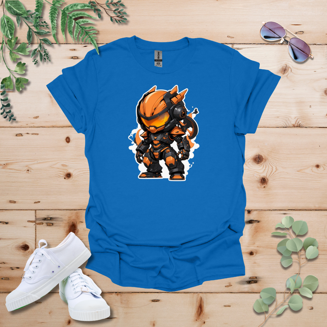 Faceless Tech Chibi Orange Dragon Tshirt