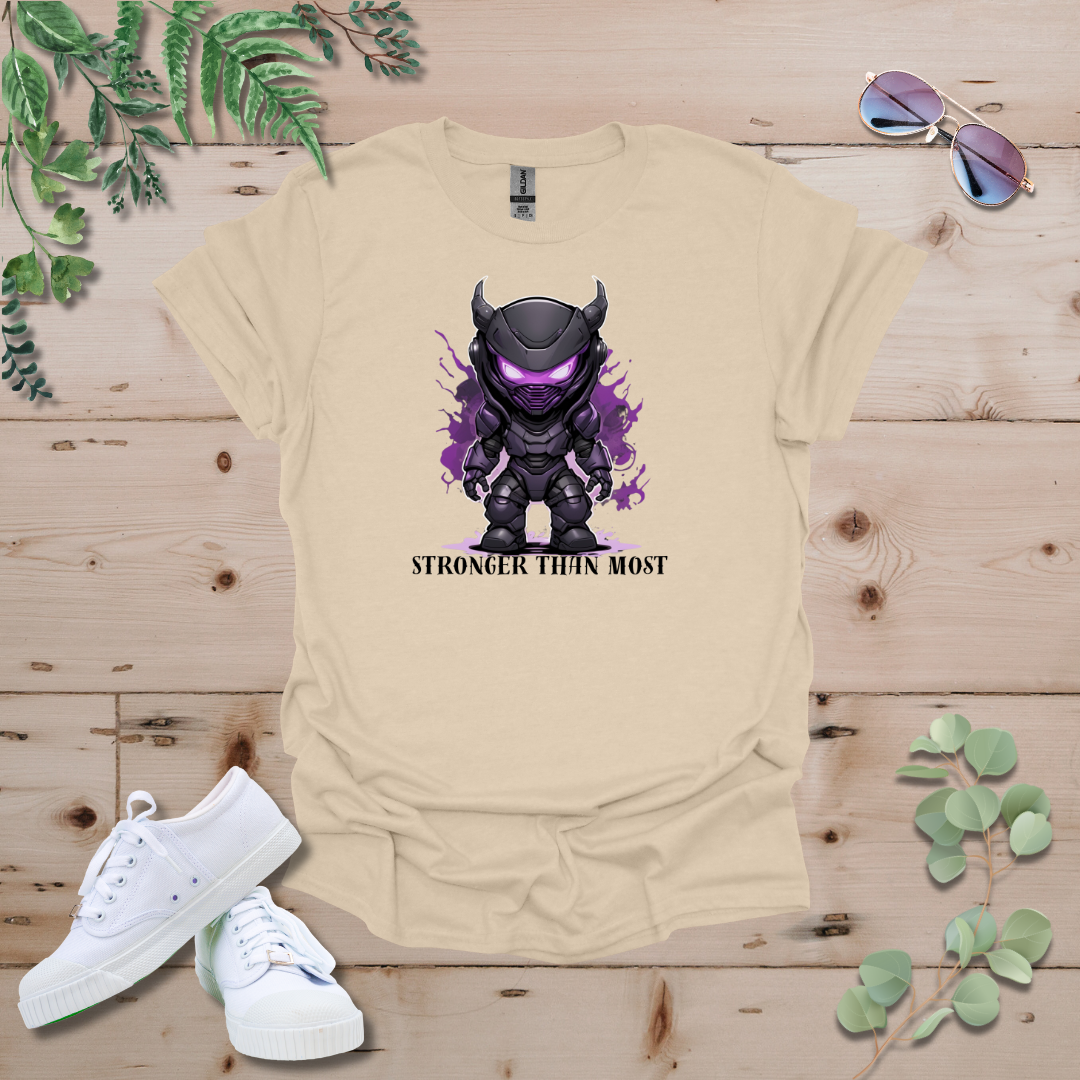 Faceless Tech Chibi Purple Dragon - Stronger Than Most Tshirt