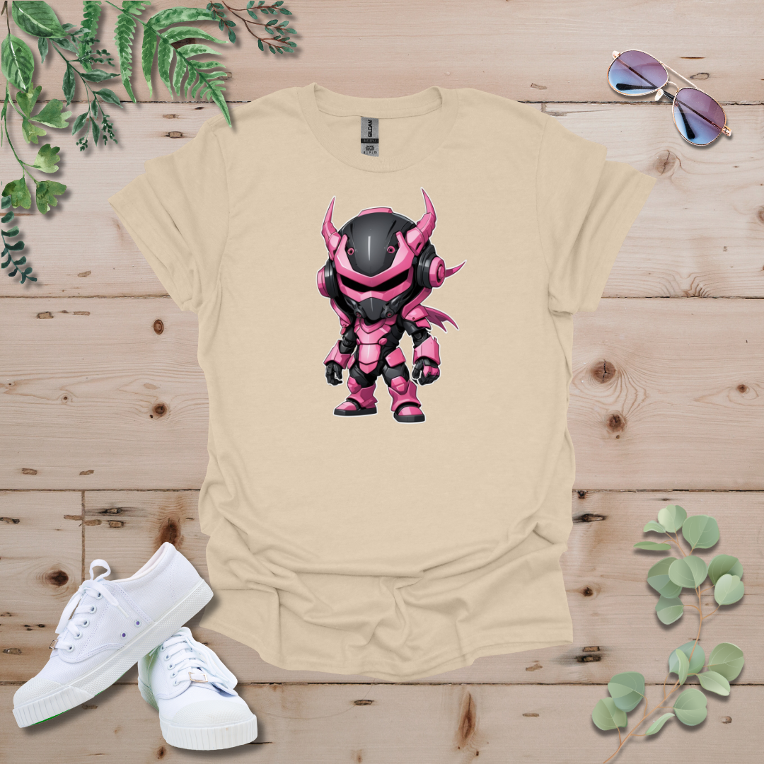 Faceless Tech Chibi Pink Dragon Tshirt
