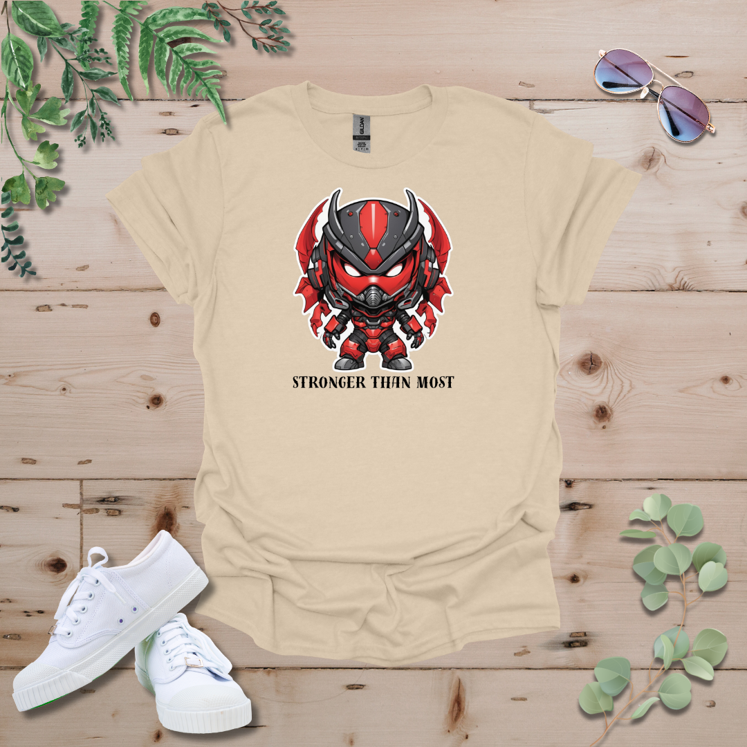 Faceless Tech Chibi Red Dragon - Stronger Than Most Tshirt